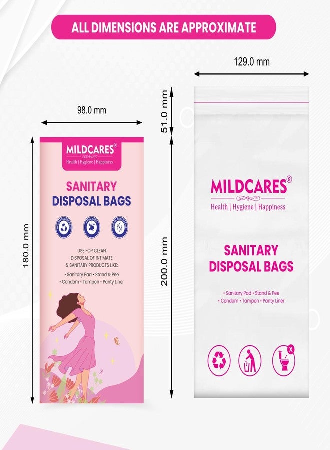 MildCares Sanitary Disposable Bags (Pack of 25) | Leakproof Disposalable Bag For Sanitary Pads, Condoms, Diaper, Panty Liner & Tampoons | Bags For Discrete Disposal Of intimate Products For Women - Image 4